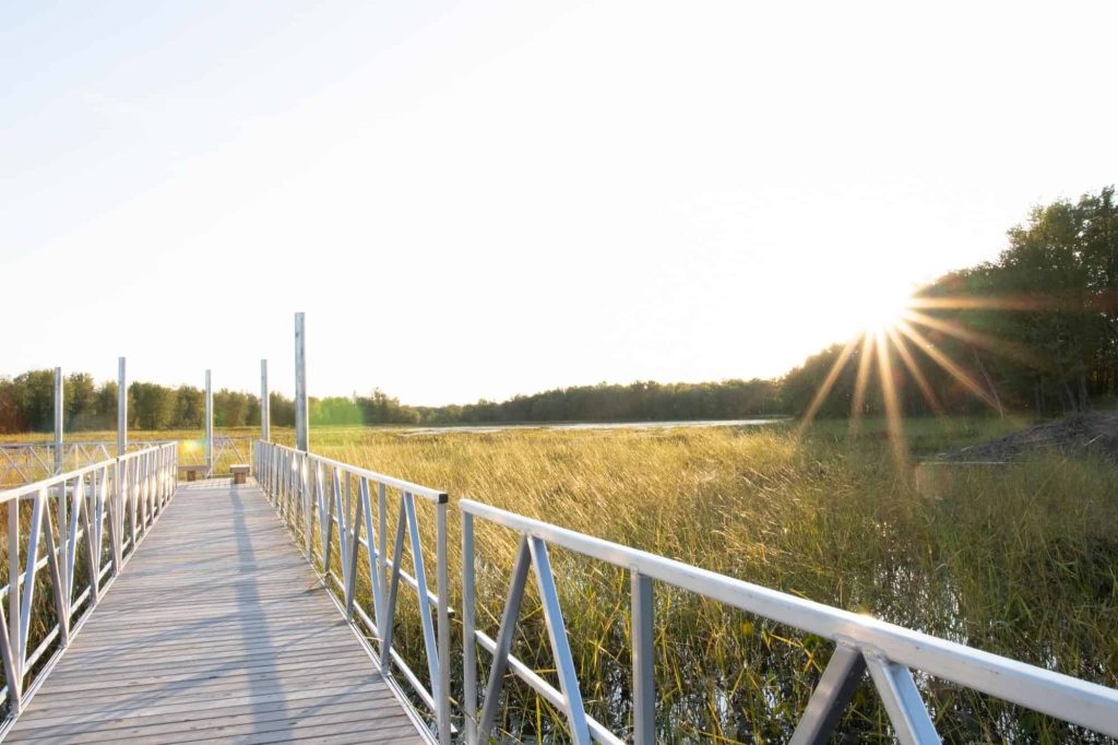 Passerelle du Parc national de Plaisance au soleil